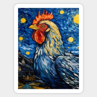 Van Gogh's Chicken Sticker